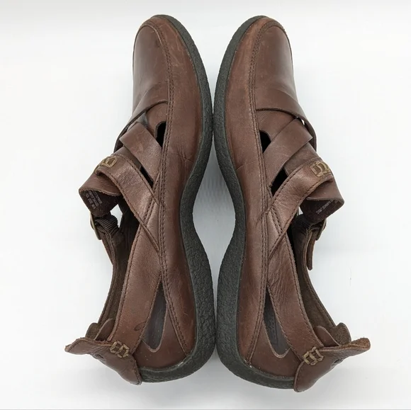 Timberland Smart Comfort System Brown Leather Mary Jane Flats 9.5 - Picture 5 of 9